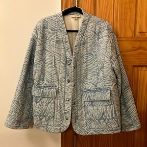 Light blue Rachel Comey Cropped Quilted Jacket - Size XL